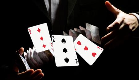 Покер, фокус, тасовка карт